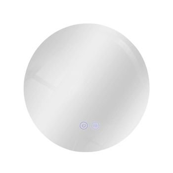 Beeskow - espejo de baño led de vidrio, blanco, 50 cm