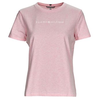 Tommy Hilfiger Camiseta REG FROSTED CORP LOGO C-NK SS para mujer