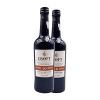 croft port vino generoso tawny porto 10 anos 75 cl 20 vol pack de 2 unidades