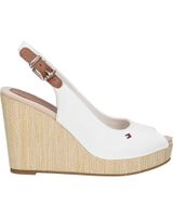 de tommy hilfiger fw0fw04789 iconic elena sling back wedge ybl ecru