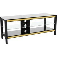 avf twist 1250 mm tv stand - black black
