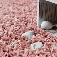 alfombra peluda trista rosa 70x250 cm