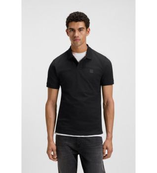 BOSS para hombre. 50507803 Polo Passenger negro (S), Casual, Algodón, Manga corta