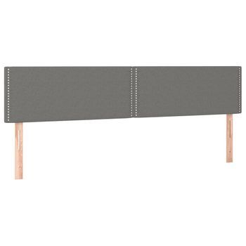 Cabecero Cama Mueble De Dormitorio Con Led De Tela Oscuro 180 X 5 X 78/88 Cm Gris M02_0000766