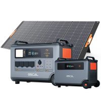 estacion de energia resistente blackview oscal powermax6000 con paquete de bateria bp3600  conjunto de panel solar pm20
