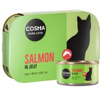 cosma original en gelatina 24 x 170 g - pack ahorro - salmon