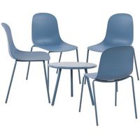 suite de 4 plazas mindin plastico azul clp