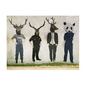 Papel Pintado 3d - Man Or Animal? (350x270 Cm)