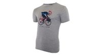 camiseta de manga corta lebram x sport gris