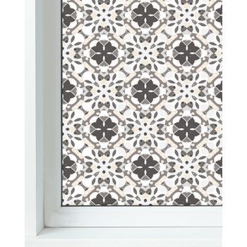 Panorama Vinilo Ventanas Gris 73x300cm Hidráulico Oriental Mosaico