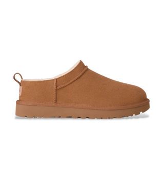 UGG para mujer. 1173891 Botines Classic Micro marrón (40), Piel, Plano, Ninguno, Casual