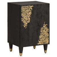 mueble de cuarto de bano con puerta negro 38 x 33 x 58 cm vidaxl