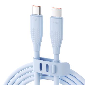 Toocki TQ-X82C3 5A PD100W Tipo C a Tipo C Cable PD Carga rápida Transmisión de datos Hilo de cobre de 1 m de longitud pa