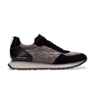 Hispanitas para mujer. HI254222 Zapatillas de Piel Kansas negro (37), Plano, Cremallera, Casual