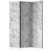 biombo - white ornament roses 135x172 cm