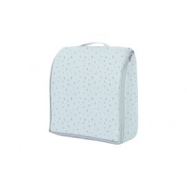 Cama portátil con espuma viscoelástica 2en1 Dots Azul