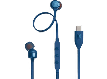 Auriculares de botón - JBL TUNE 310 USB-C, Intraurales, Azul