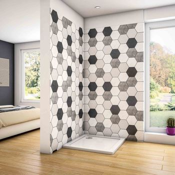 Plato De Ducha Cuadrado Blanco Para Mamparas 100x100x3cm Aica