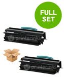 compatible twin pack lexmark x340h11g black toner cartridges 2 pack