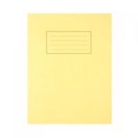 silvine 9x7 exercise book ruled yellow pk10