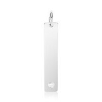 colgante grabado de plata 925 con diamante autentico