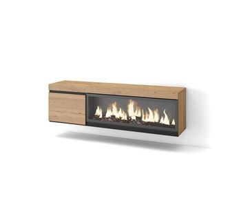 Mueble tv, televisión, muebles de salón, almacenaje, 158x35x45cm, para tv hasta 65