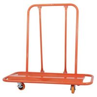 carro para placas - transporte de paneles - acero - naranja 116x57x114cm