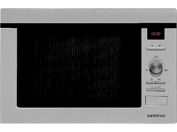 Microondas integrable – Infiniton IMW-1625, 25L, Plato de 31,5 cm, 900W, Control digital, Inox