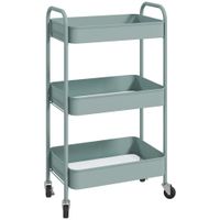 carrito auxiliar 45x306x79 cm azul claro