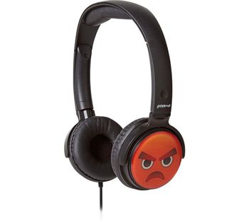 GV-EMJ11 EarMOJI's Angry Face Kids Headphones - Black, Black