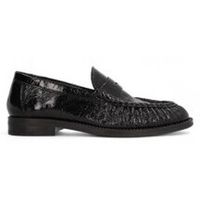 alpe mocasines mocasin fruncido linea oxford piel charol para mujer