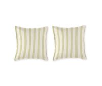 2 fundas de almohada 100 algodon percal organico bengale 50x5025 cm- amarillo claro
