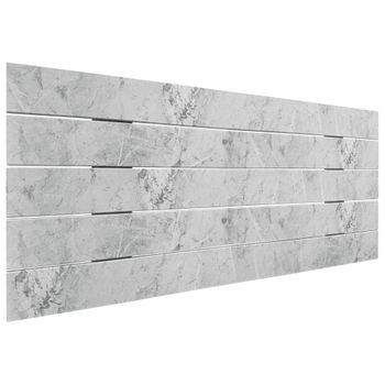 Cabecero De Madera Reciclada Dm Estilo Palet Japones 105x46cm Cama 105 - Acabado Mármol
