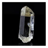 cuarzo - pierre natural de francia bourg daisans - cristal con inclusiones de cuarzo  5375 ct - certificado de autenticidad incluido  37 x 15 x
