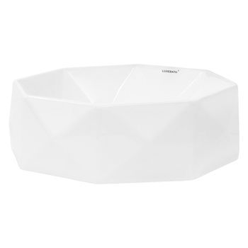 Lavabo Sobre Encimera, Ø 42x13,5 Cm Blanco Ml-design
