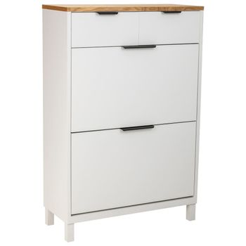 Mueble zapatero con 2 cajones y 2 puertas 80x33x120,5