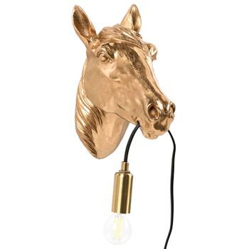 Lámpara De Pared Con Temática Animal Caballo Lámpara De Noche Lámpara De Lectura Para Dormitorio Dorada Philippe