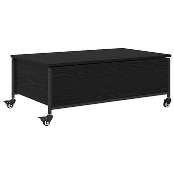 Mesa De Café - Mesa De Centro - Mesa Baja Roble Negro 91 X 55 X 32 Cm Madera De Ingeniería