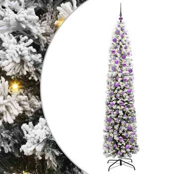 Árbol De Navidad Artificial Verde 210 Cm Pvc, Acero Y Plástico Vidaxl