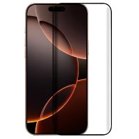 cool protector pantalla cristal templado full 3d negro para iphone 16 pro max