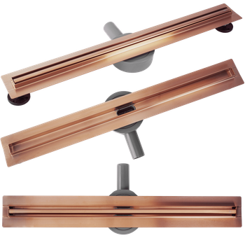 Drenaje Lineal Rea Neox Slim Pro 900 Brush Copper