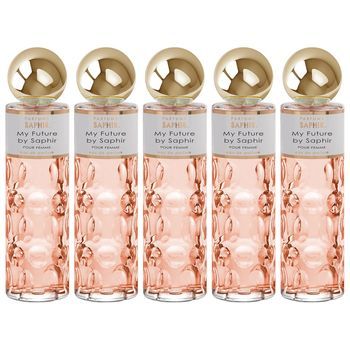 Pack De 5 Eau De Parfum Mujer Saphir My Future 200 Ml