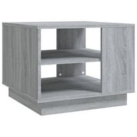 mesa de centro 55x55x43 cm madera - gris