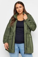 yours parka ligera caqui impermeable mujer curvy y tallas grandes yours