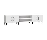 mueble tv - mesa de tv madera contrachapada blanco 180x315x40 cm