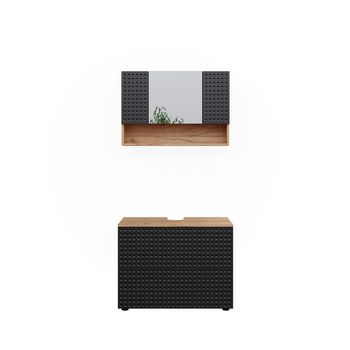 Conjunto De Muebles De Baño Irma 2 Partes, Unidad Base 80 Cm Vicco