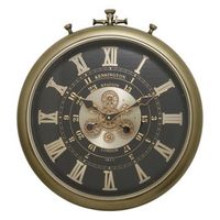 reloj fran 85 x 52 cm negro - atmosphera createur dinterieur