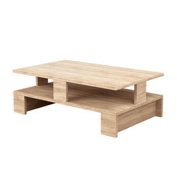 Mesa De Centro 2 Niveles Color Safir. (alto 28 Cm/ancho 80 Cm/fondo 50 Cm)
