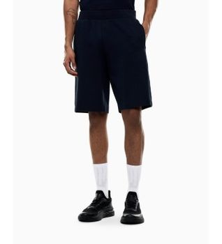 EA7 para hombre. 7M001481_AF12660 Bermudas Logo Series en interlock marino (3XL), Casual, Deportivo, Algodón