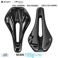 ryet-sillin de bicicleta con estampado 3d asiento ultraligero de carbono de 135mm y 143mm para bicicleta de montana o carretera